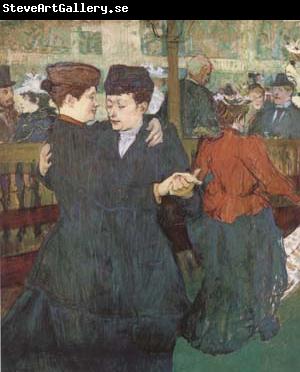 Henri de toulouse-lautrec Two Women Dancing at the Moulin Rouge (mk09)